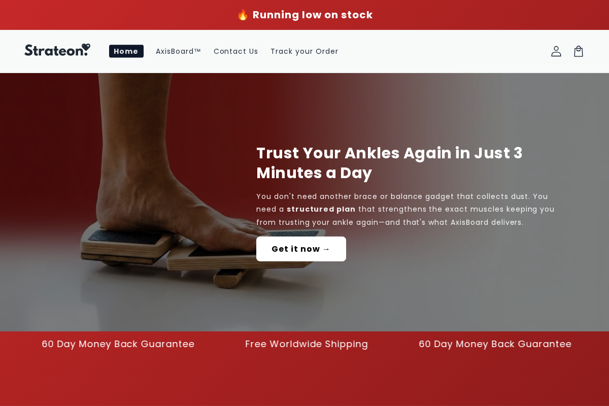 Strateon homepage screenshot