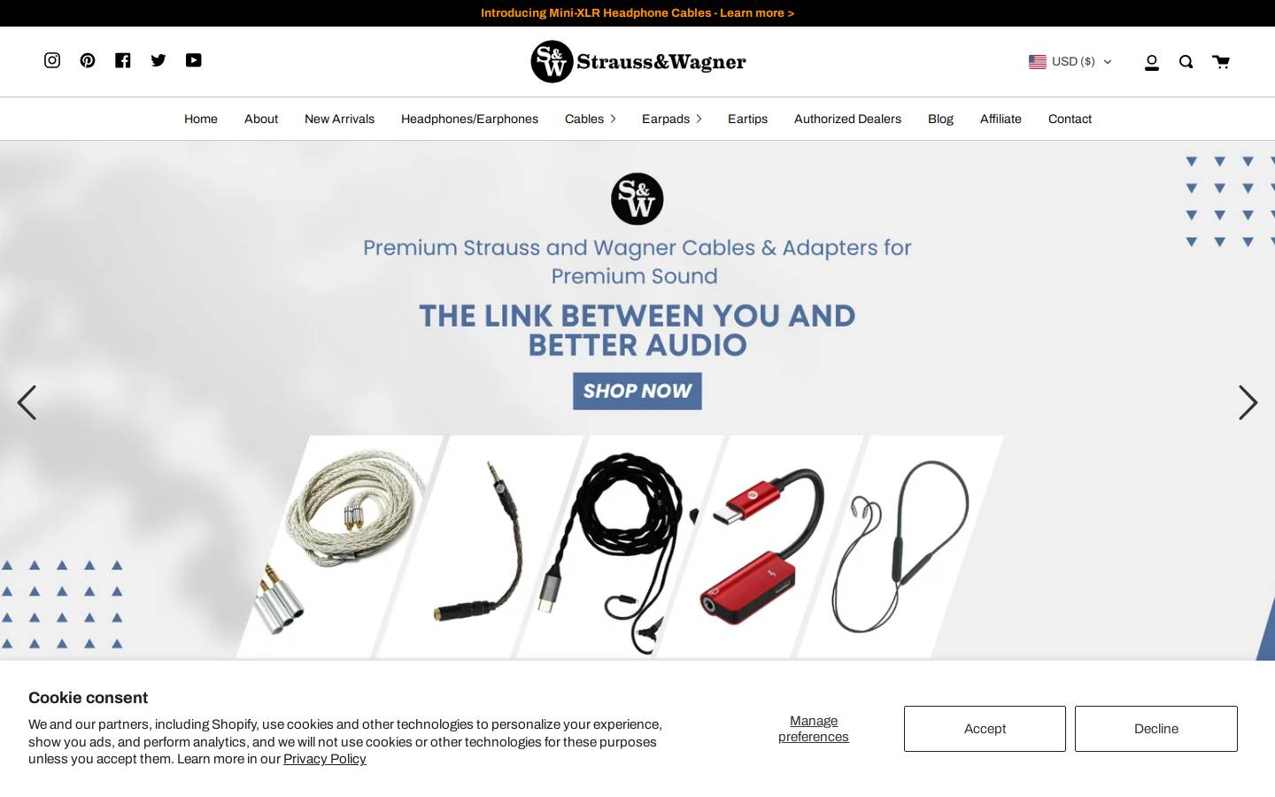 straussandwagner.com homepage screenshot