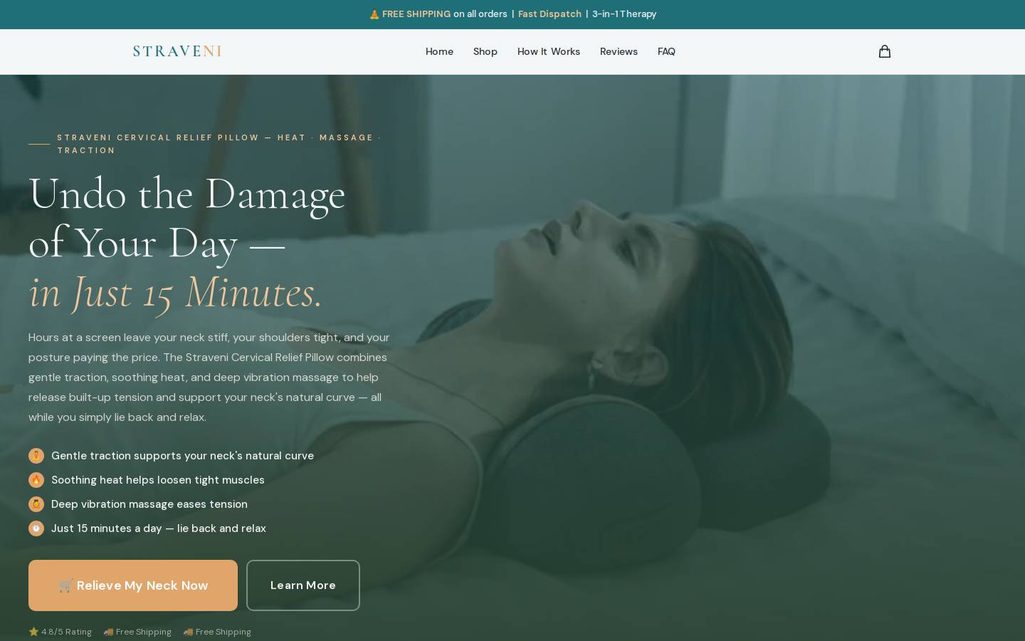 straveni.com homepage screenshot