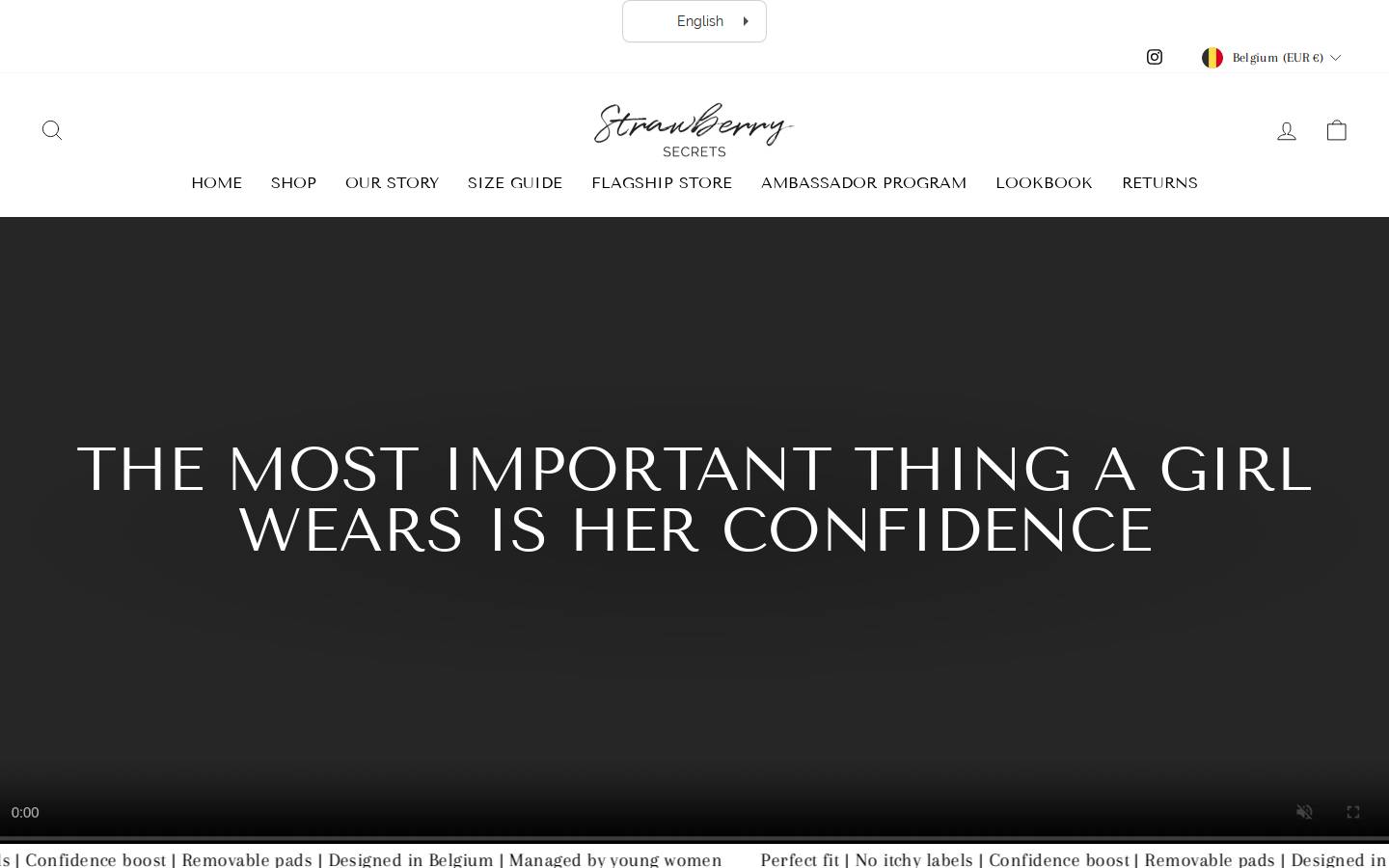 Strawberrysecrets homepage screenshot