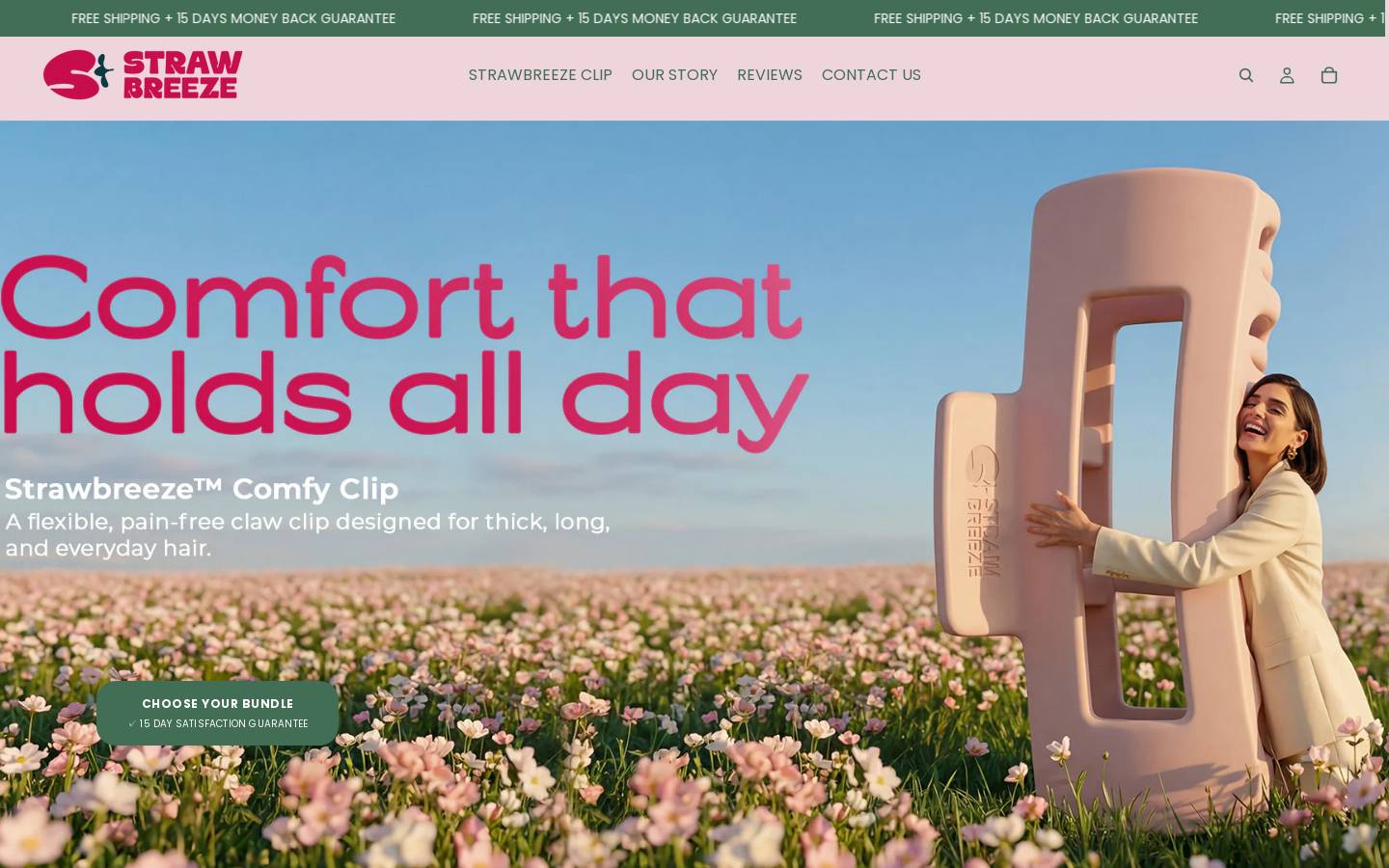 strawbreeze.com homepage screenshot