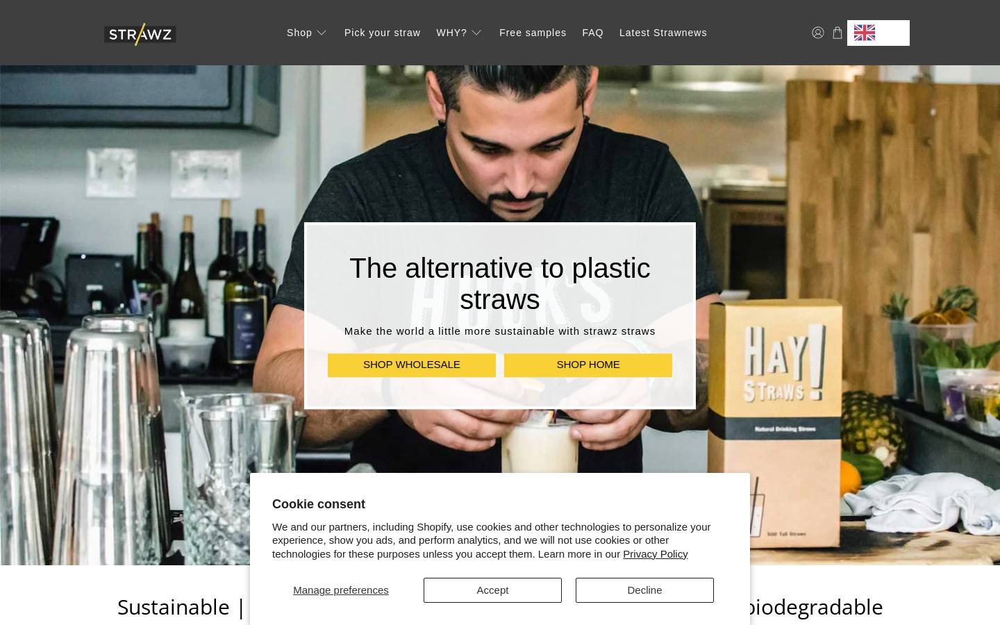 strawz.eu homepage screenshot