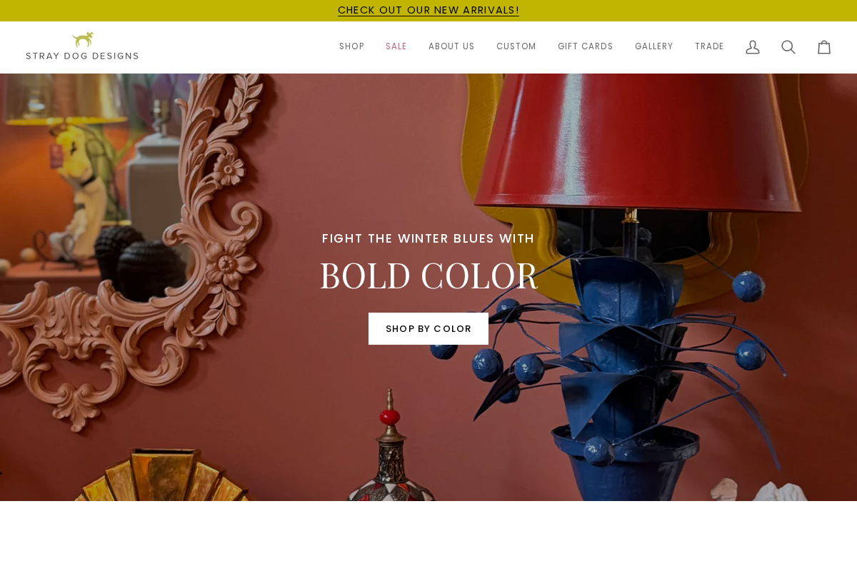 Stray Dog Designs homepage screenshot