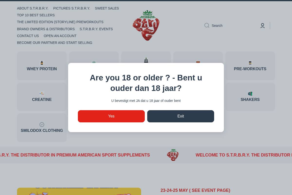 strbry.com homepage screenshot