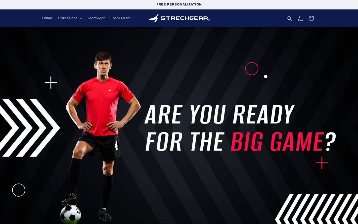 strechgear.com homepage screenshot