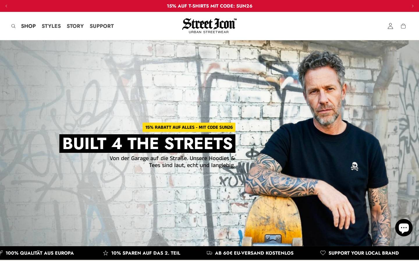 streeticon.de homepage screenshot