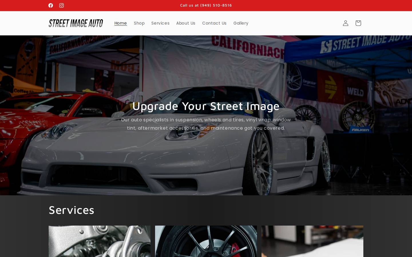 streetimageauto.com homepage screenshot