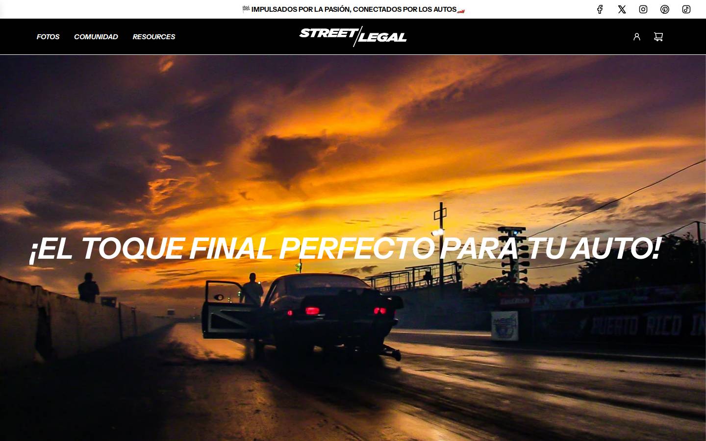 streetlegalpr.com homepage screenshot