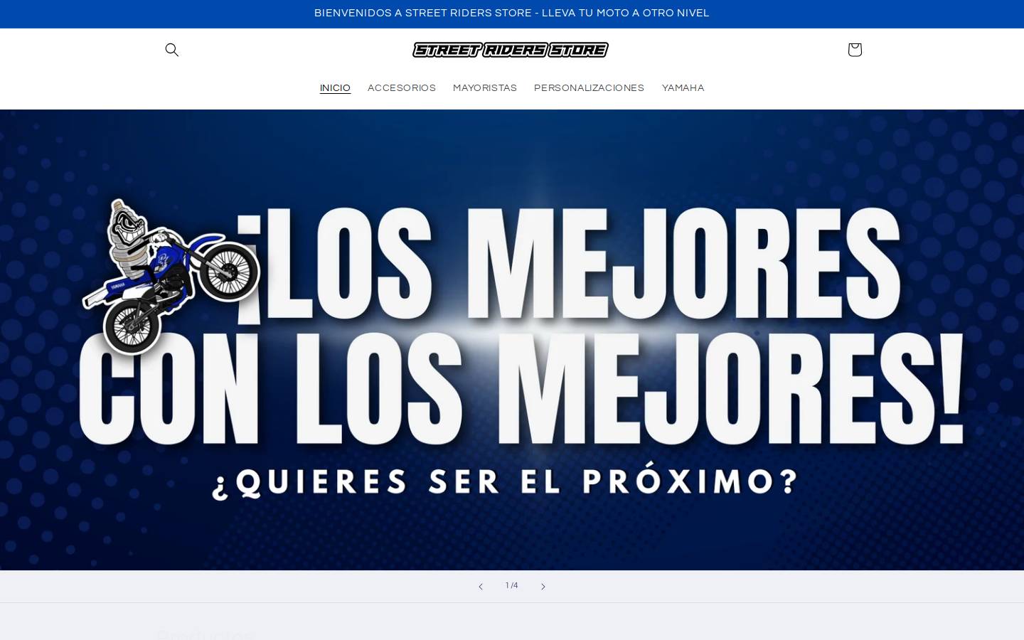 streetriderstore.com homepage screenshot