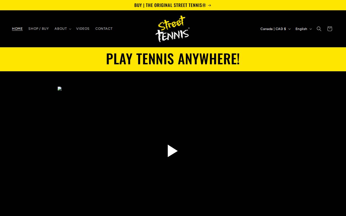 streettennis.com homepage screenshot