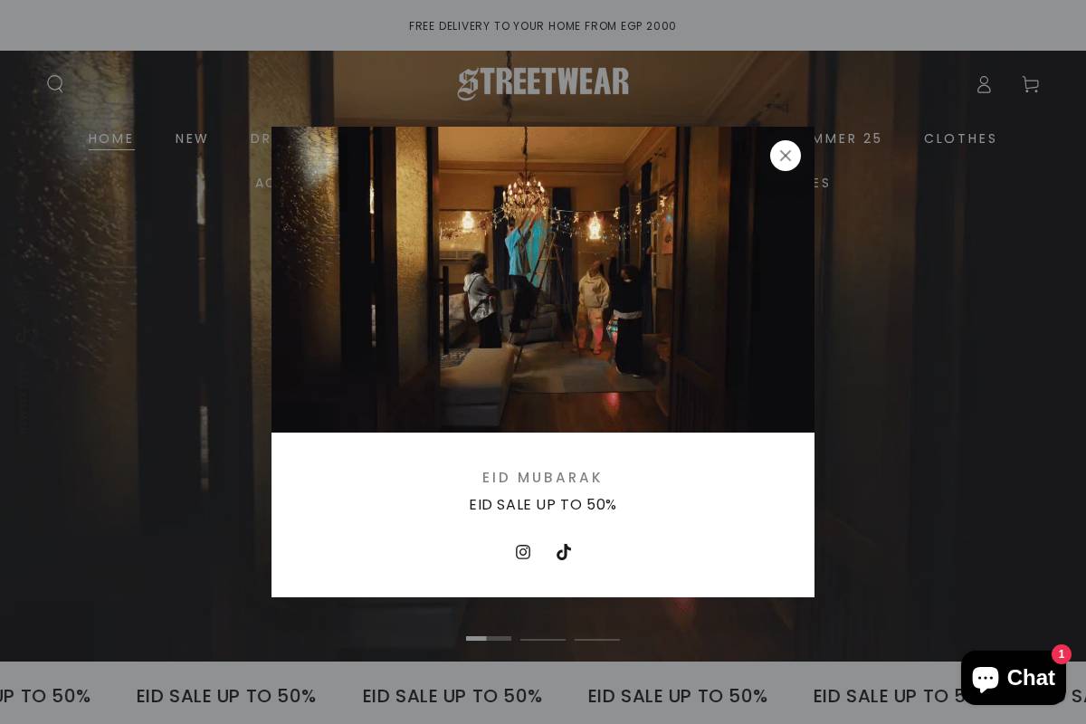 streetwearts.com homepage screenshot