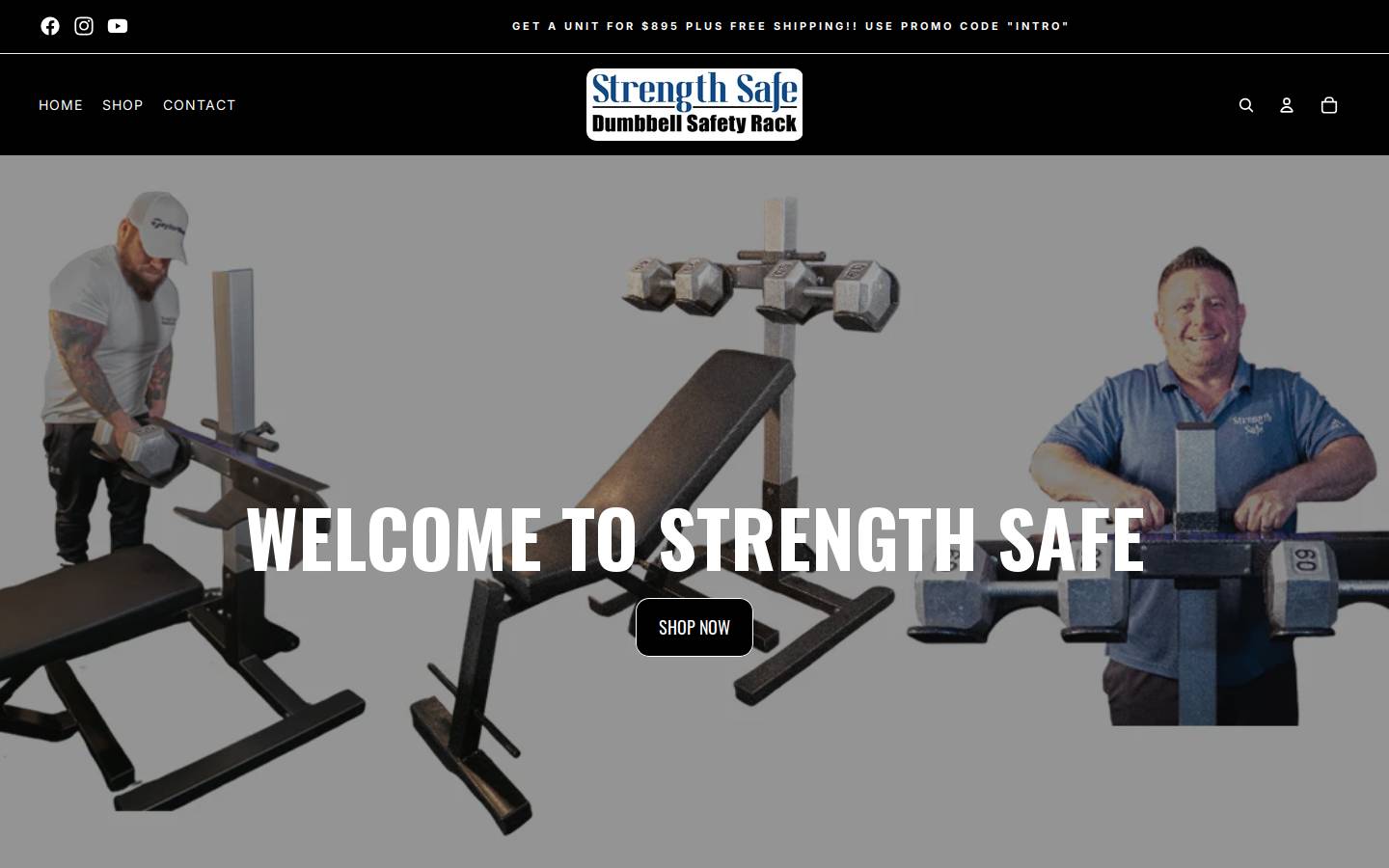 strength-safe.com homepage screenshot