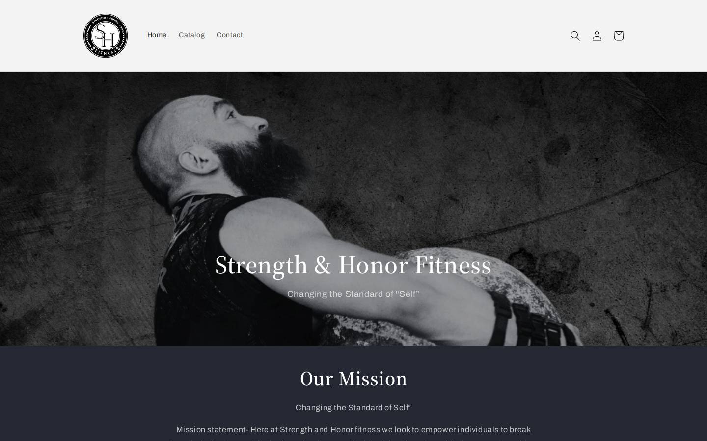 strengthandhonorfitness.fit homepage screenshot