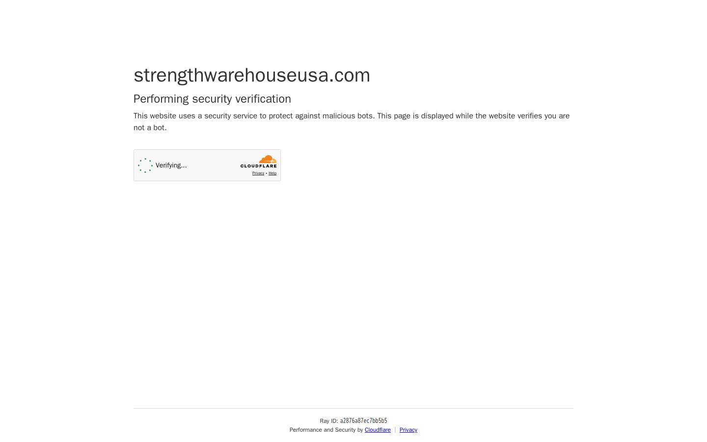 strengthwarehouseusa.com homepage screenshot