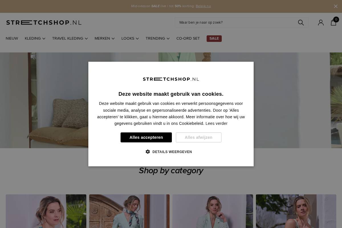 stretchshop.nl homepage screenshot