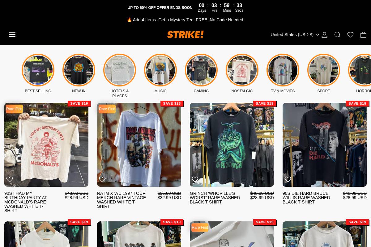 Strikeanywhere homepage screenshot