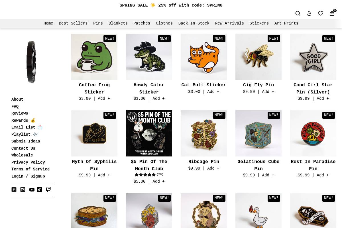 Strikegently homepage screenshot