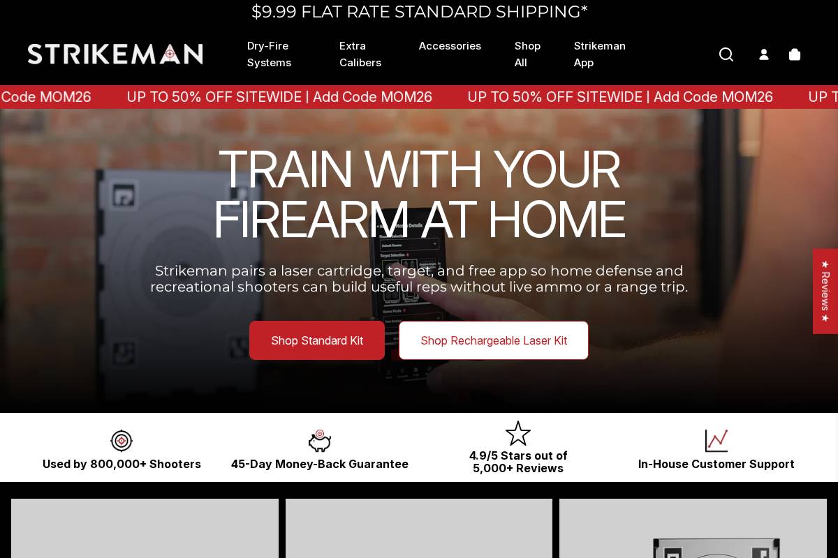 strikeman.io homepage screenshot