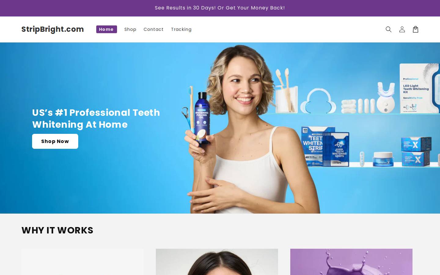 stripbright.com homepage screenshot