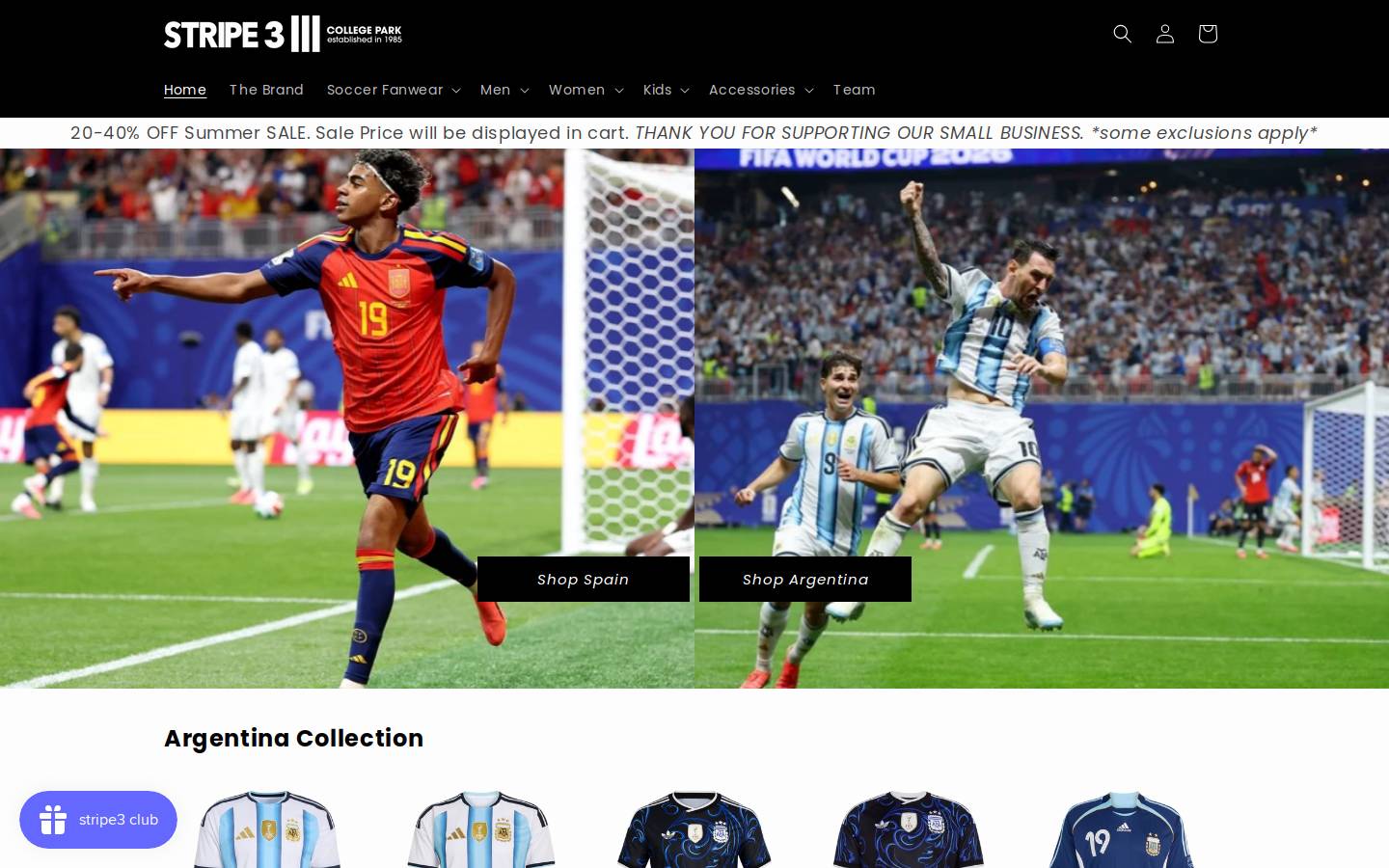 stripe3.com homepage screenshot