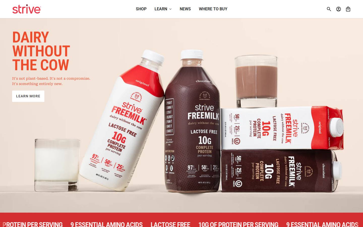 striveforbetter.com homepage screenshot