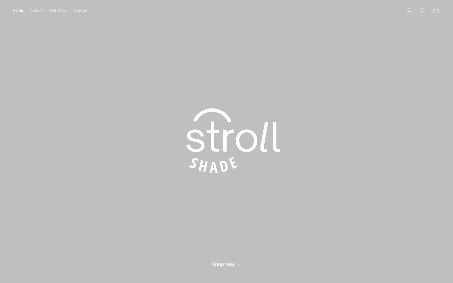 strollshade.com homepage screenshot