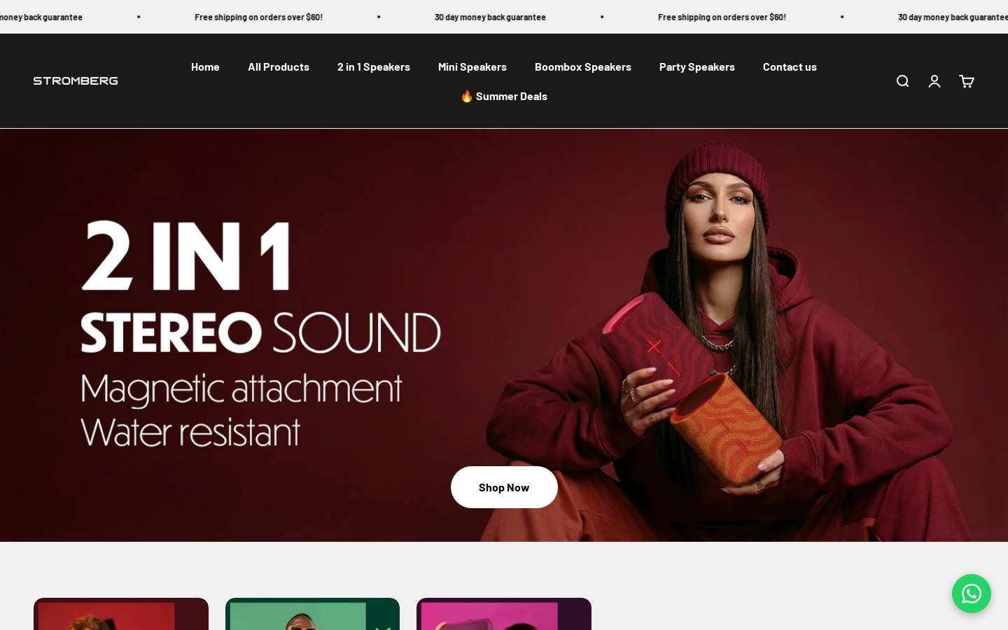 stromberg.store homepage screenshot
