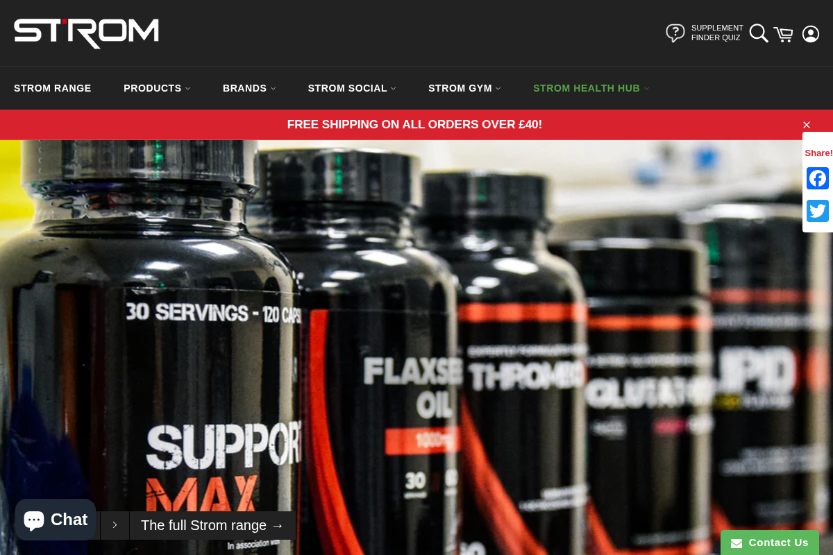 stromsports.com homepage screenshot