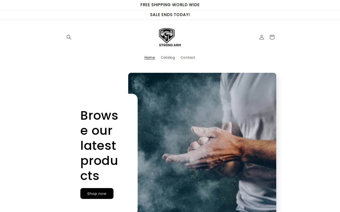 strongarm.store homepage screenshot