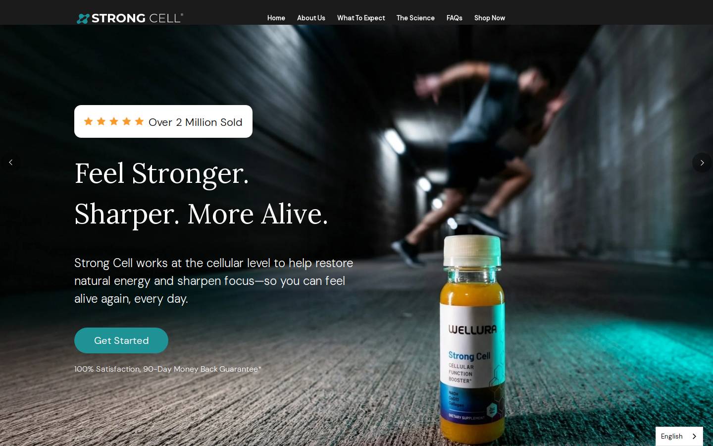 Strongcell homepage screenshot