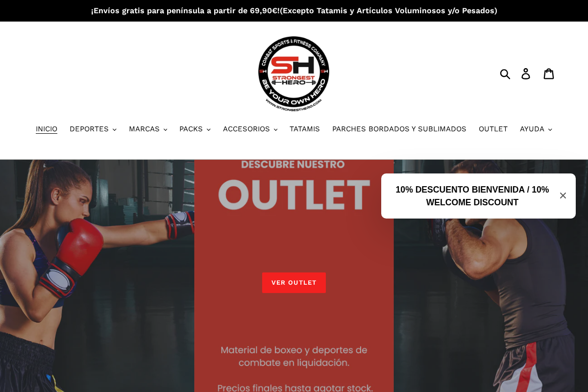 STRONGEST HERO homepage screenshot