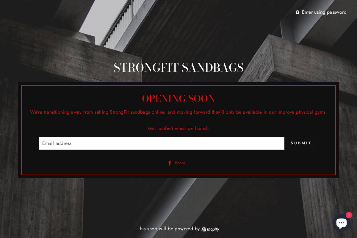 strongfitequipment.com homepage screenshot