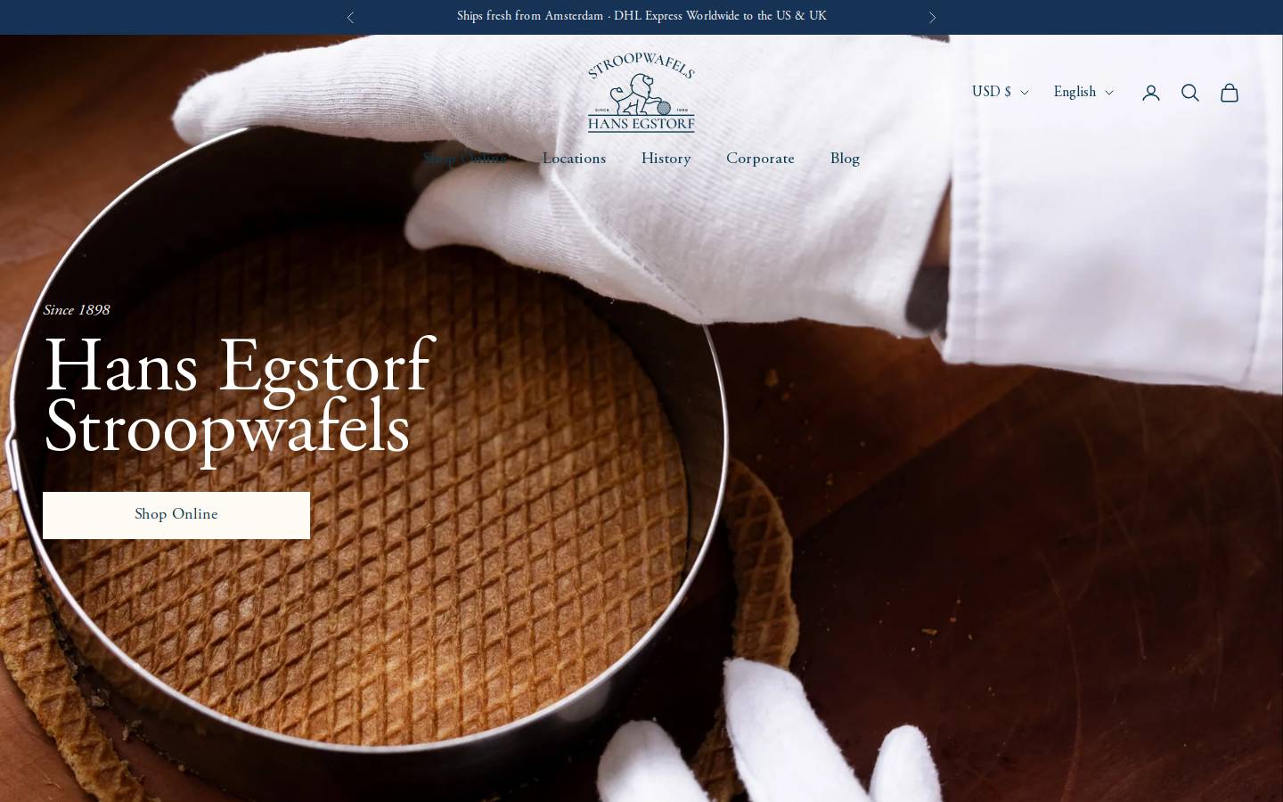 stroopwafel.us homepage screenshot