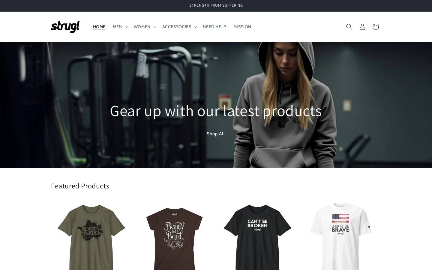 struglfitness.com homepage screenshot
