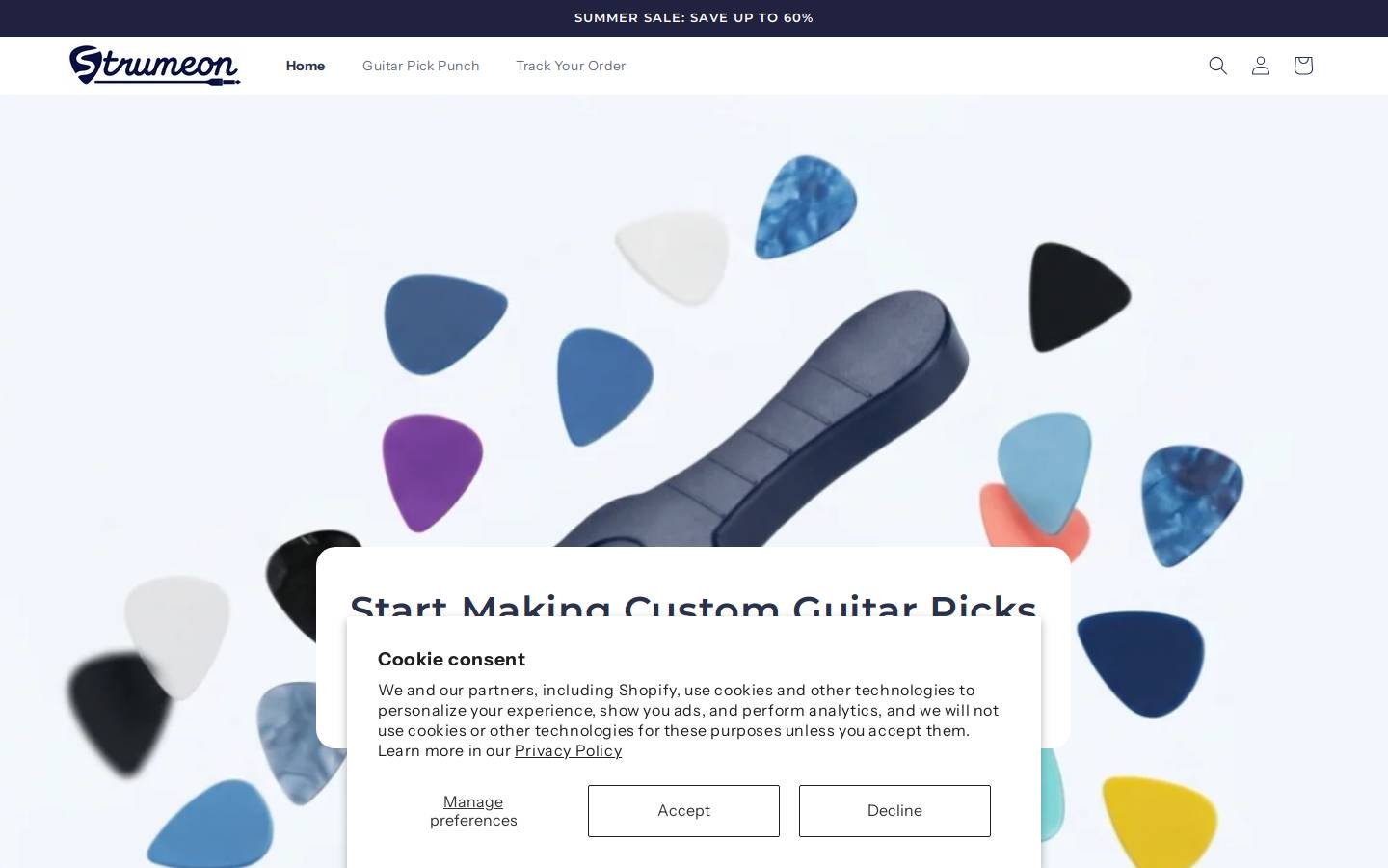 strumeon.com homepage screenshot