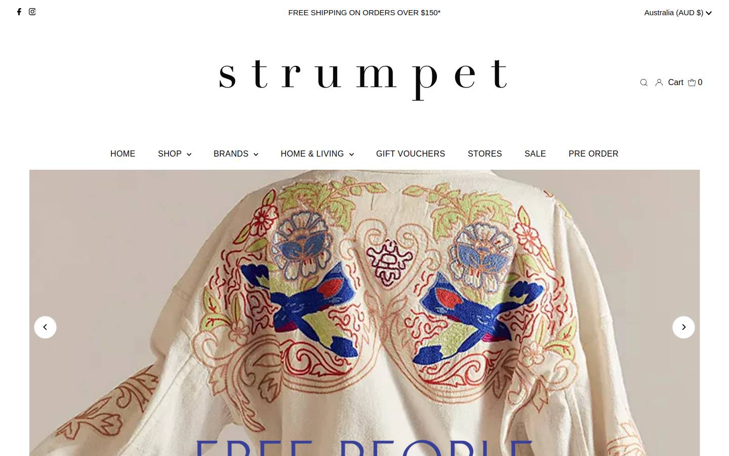 strumpetonline.com homepage screenshot