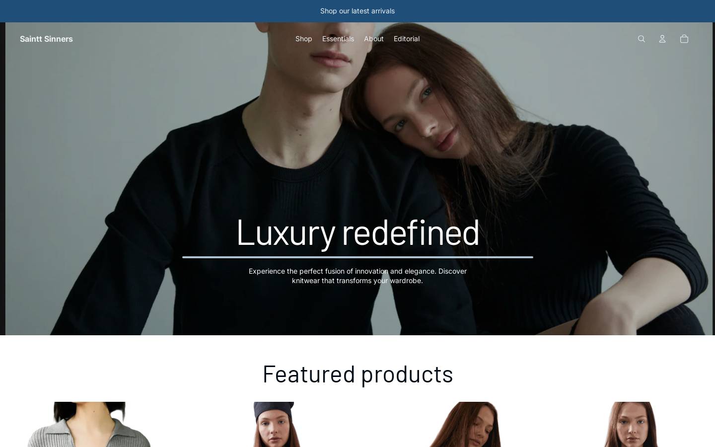 stsinners.com homepage screenshot