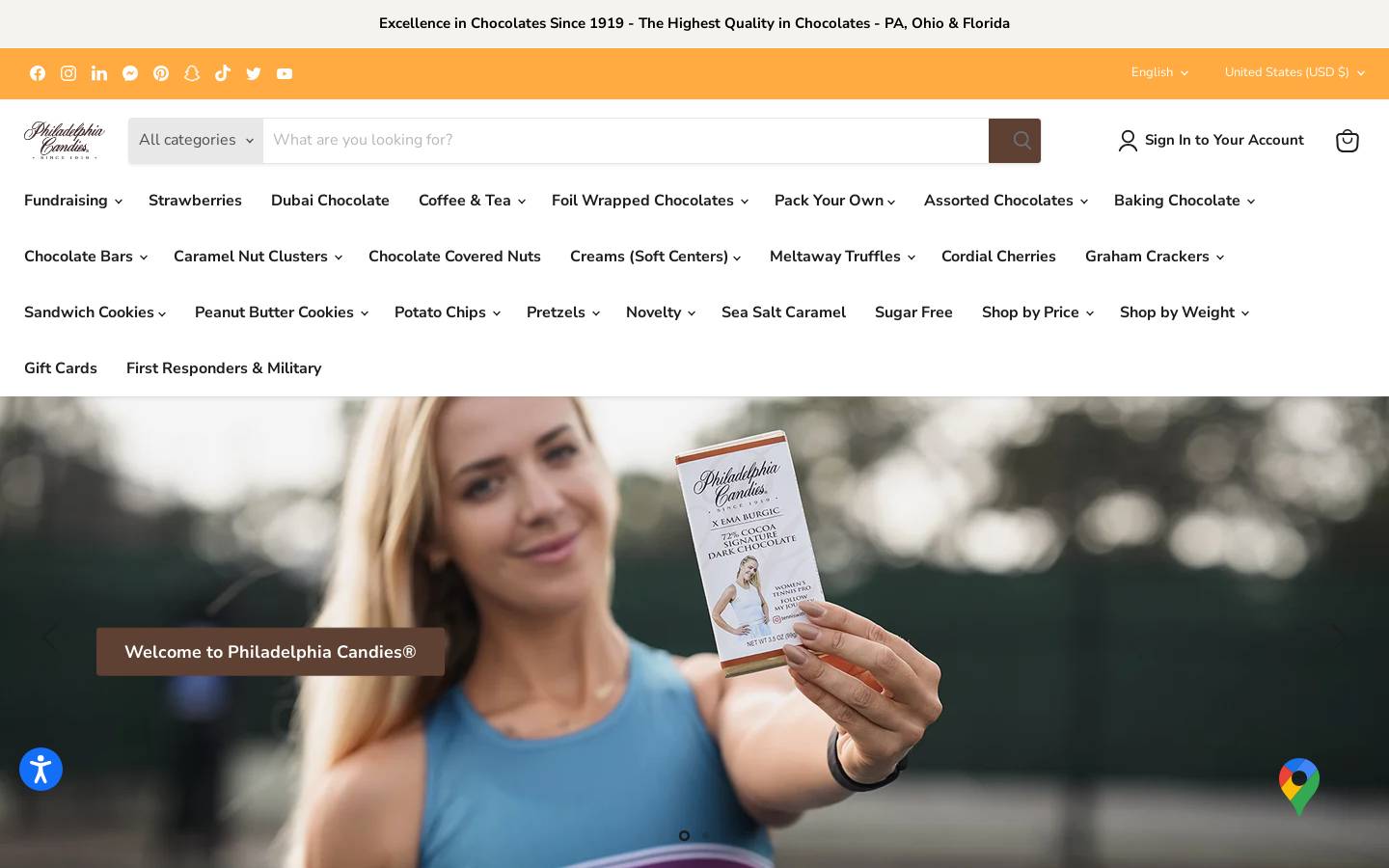 stuartchocolate.com homepage screenshot