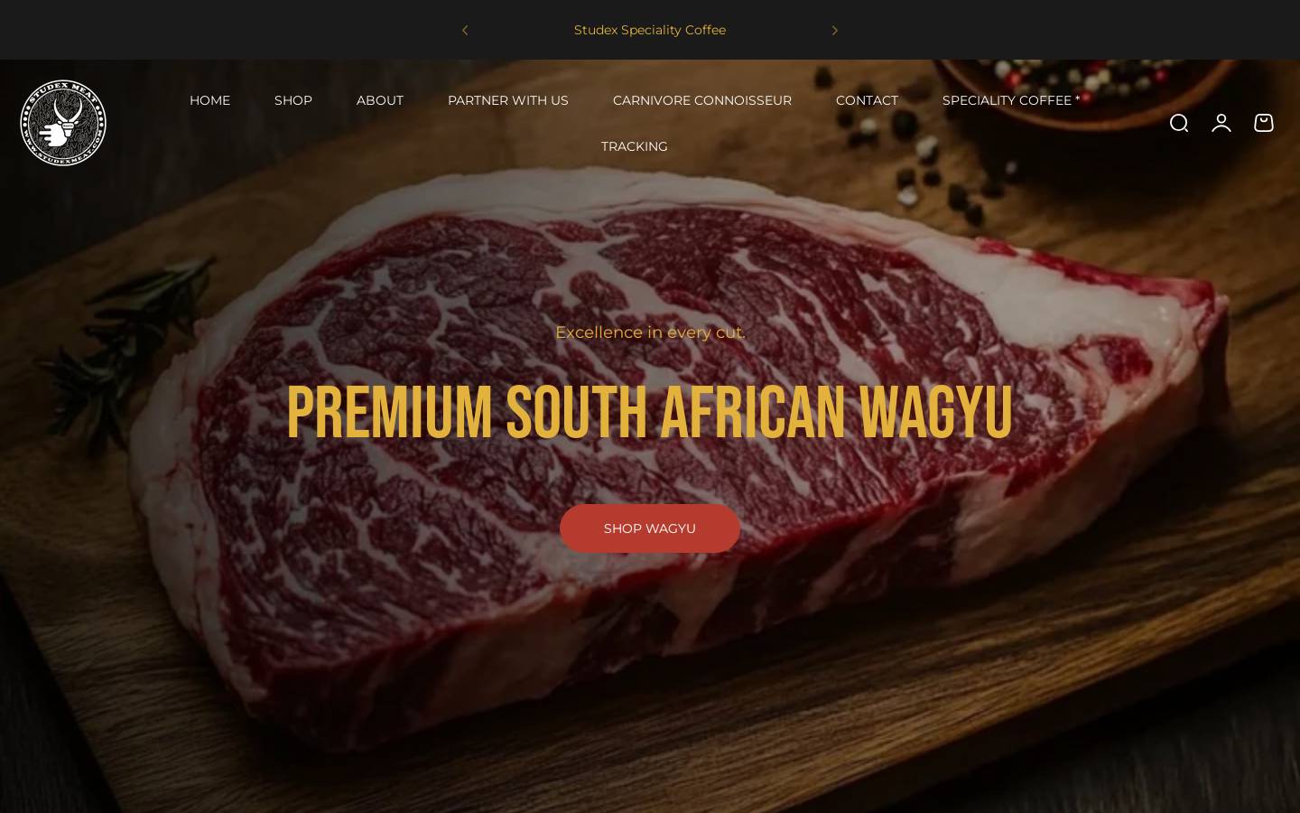 studexmeat.com homepage screenshot