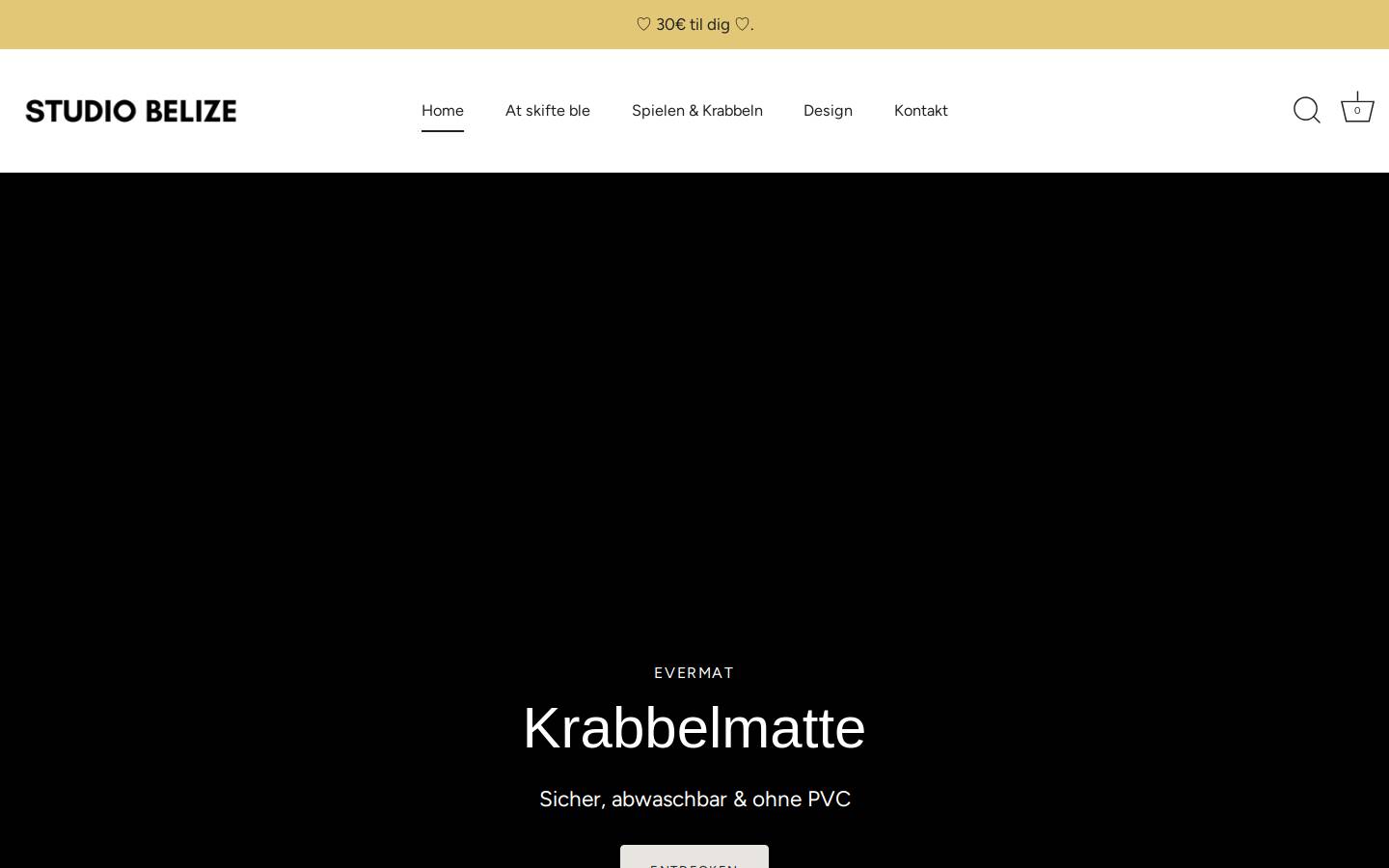 studio-belize.dk homepage screenshot