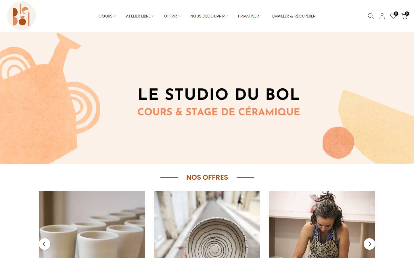 studio-ceramique.fr homepage screenshot