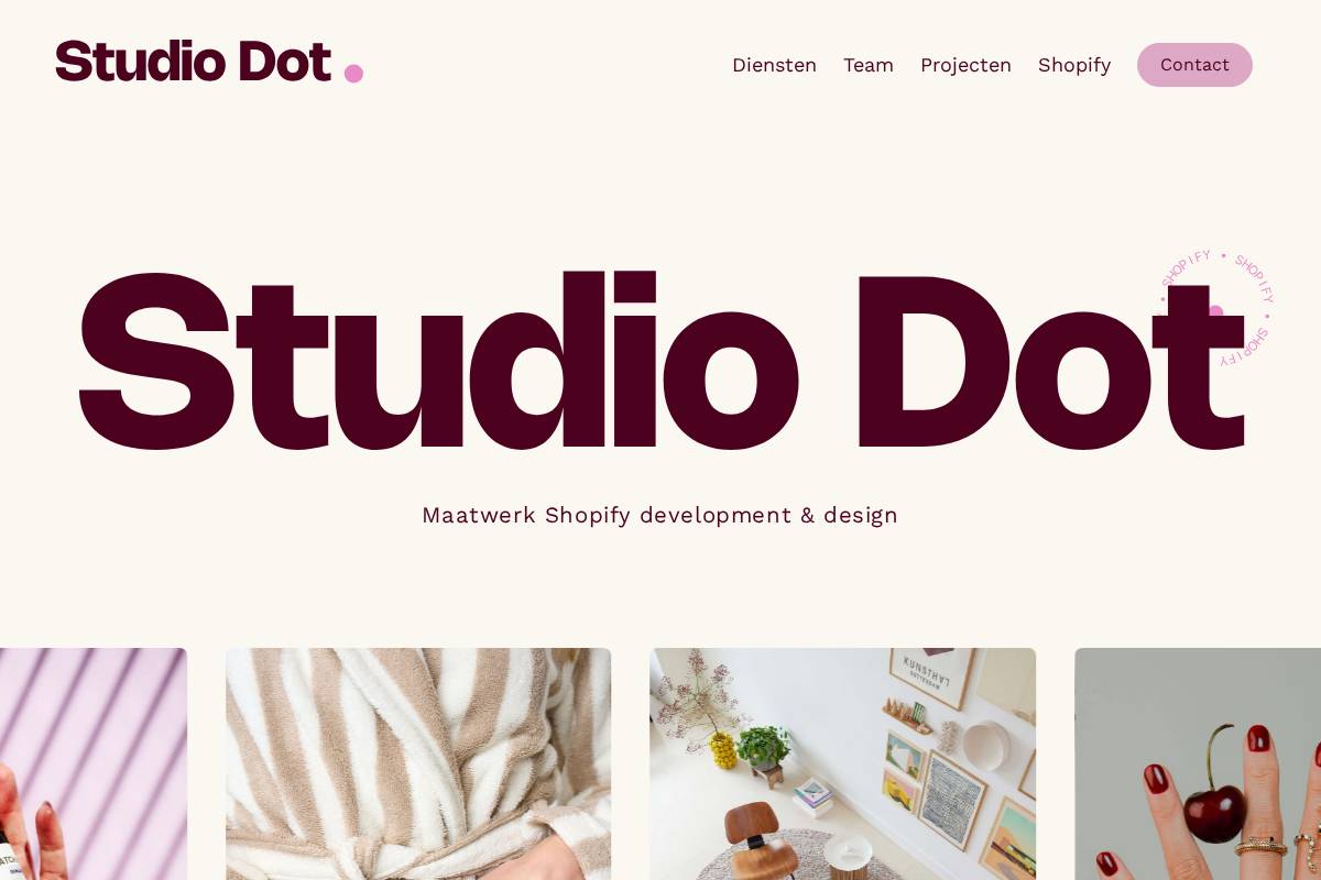 studio-dot.nl homepage screenshot