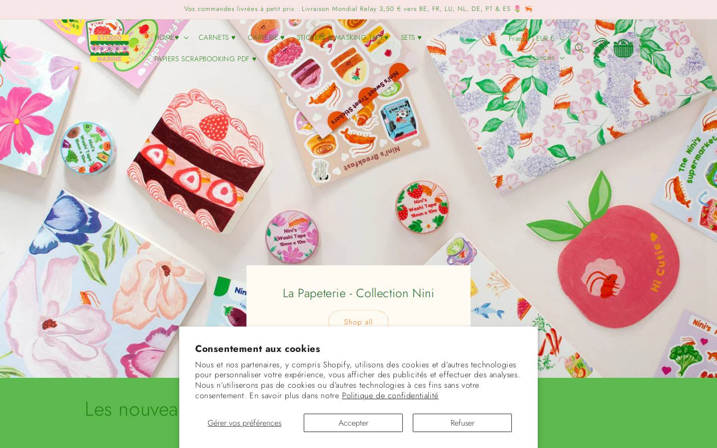 studio-narine.com homepage screenshot