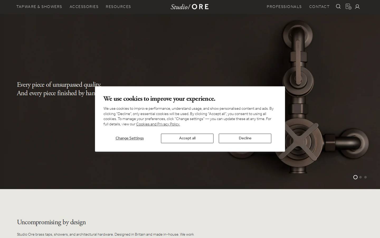 studio-ore.com homepage screenshot