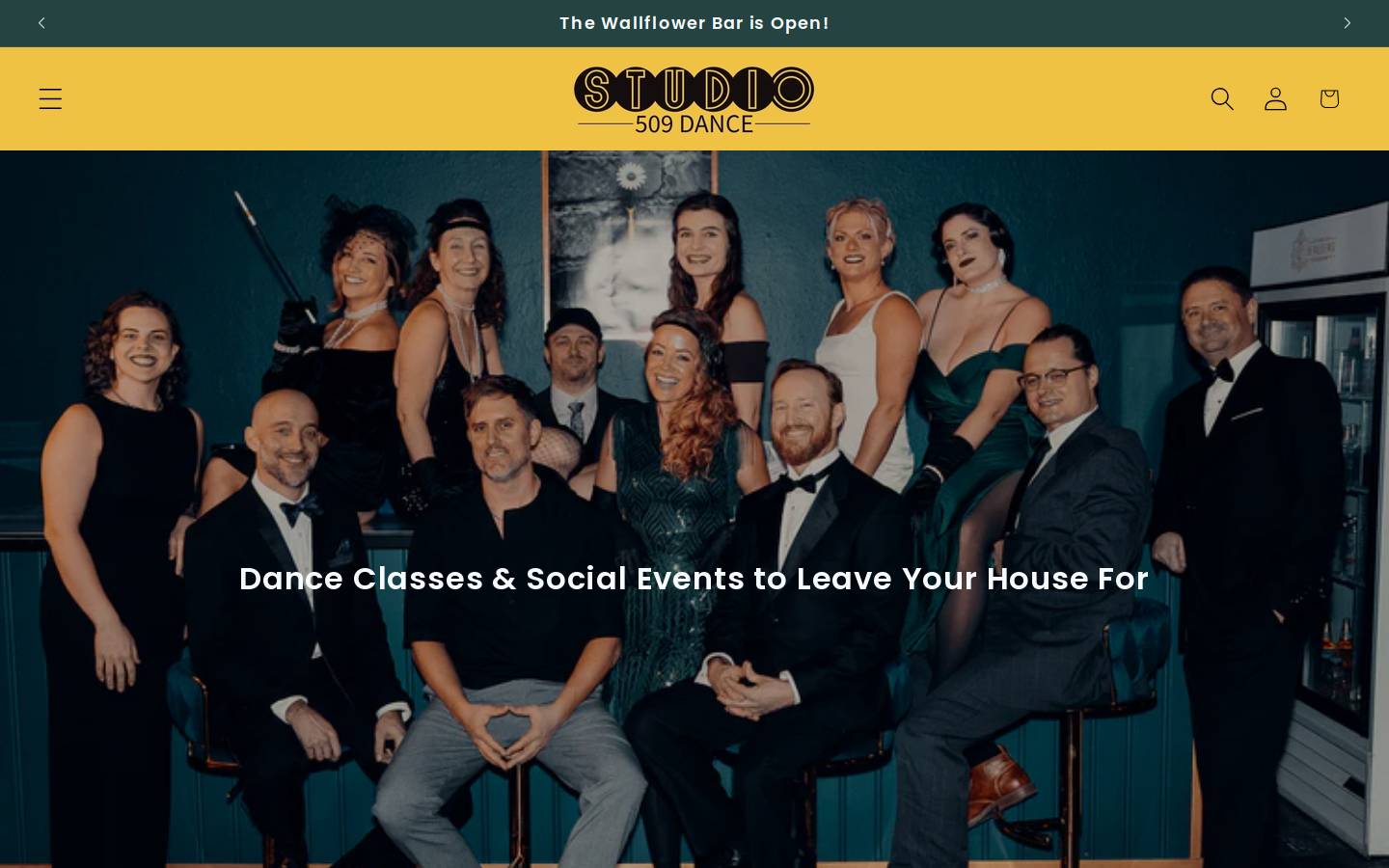 studio509.dance homepage screenshot