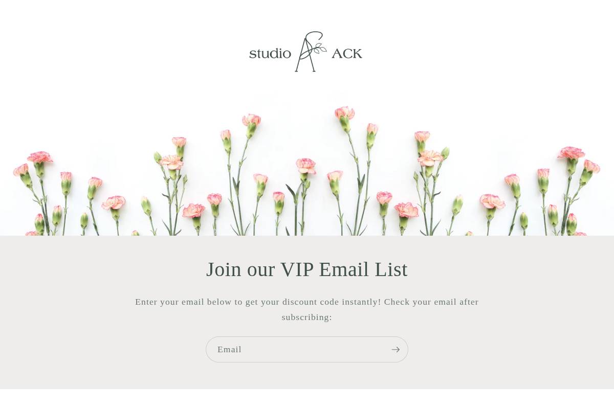 studioack.co homepage screenshot