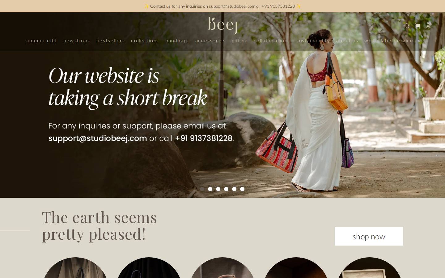studiobeej.com homepage screenshot