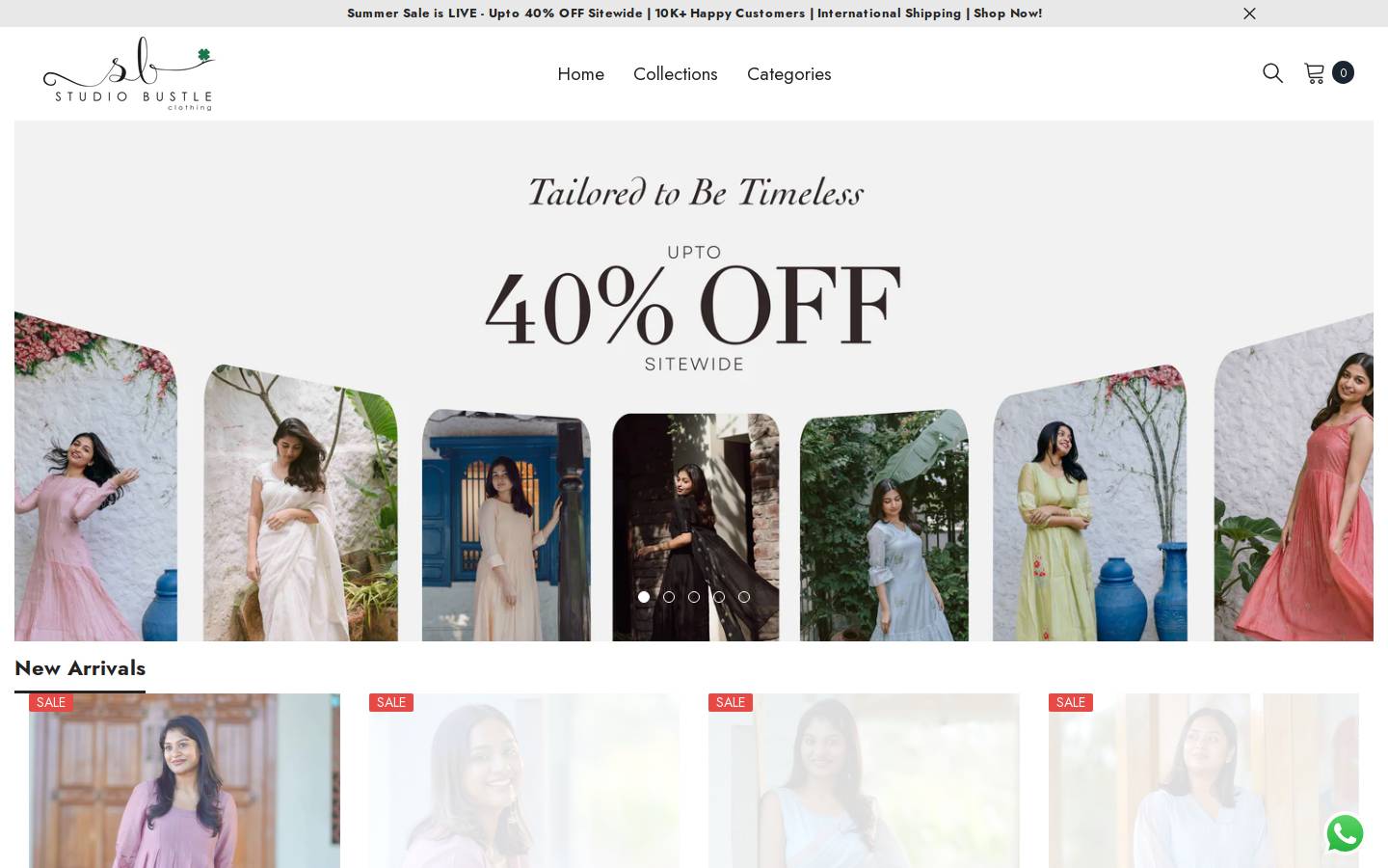 studiobustle.in homepage screenshot
