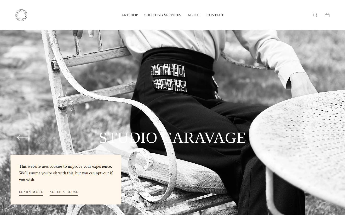studiocaravage.com homepage screenshot