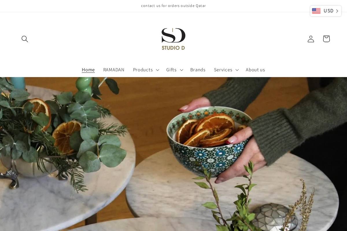 studioddecor.com homepage screenshot